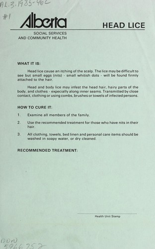 Cover for Head lice
