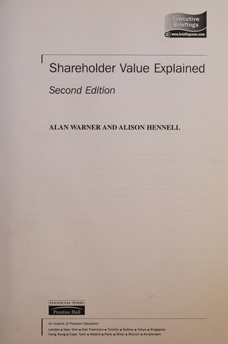 Cover for Shareholder Value Explained (MBFI)
