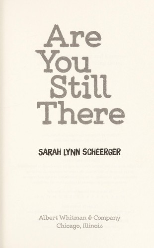 Cover for Are you still there