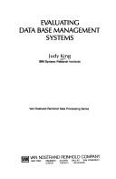 Cover for Evaluating data base management systems