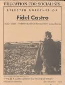 Cover for Selected Speeches of Fidel Castro