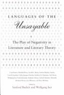 Cover for Languages of the Unsayable