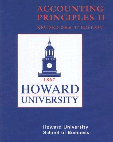 Cover for (WCS)Accounting Principles II for Howard University Revised 2006-07 Edition