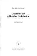 Cover for Geschichte der pfälzischen Gasindustrie