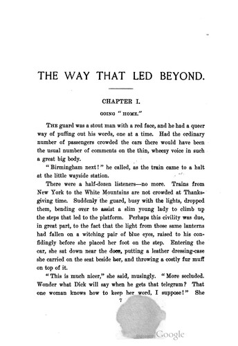 Cover for The way that led beyond