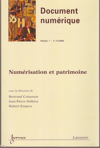 Cover for Numérisation et patrimoine