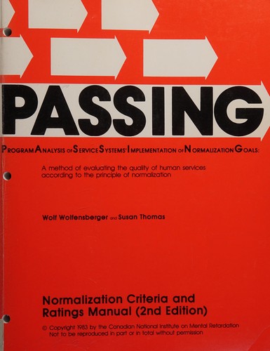 Cover for PASSING
