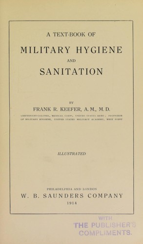 Cover for Manual of military hygiene for the military services of the United States