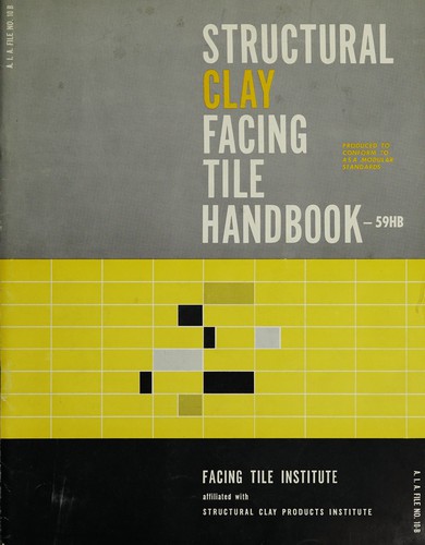 Cover for Structural clay facing tile handbook
