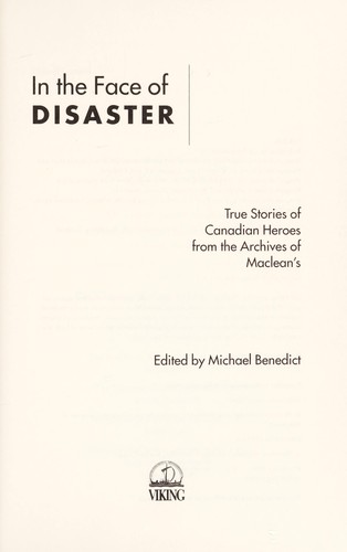 Cover for In the face of disaster