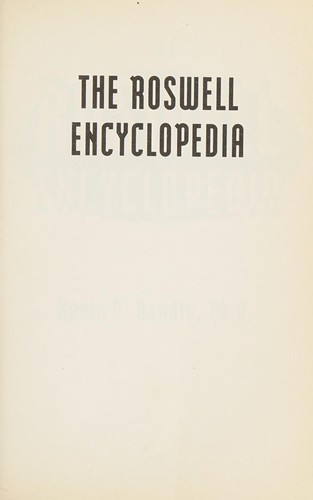 Cover for The Roswell encyclopedia