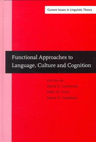 Cover for Functional approaches to language, culture, and cognition