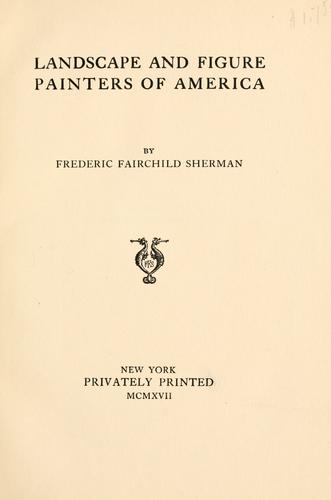 Cover for Landscape and figure painters of America