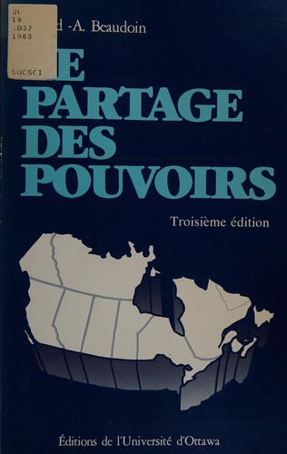 Cover for Le partage des pouvoirs