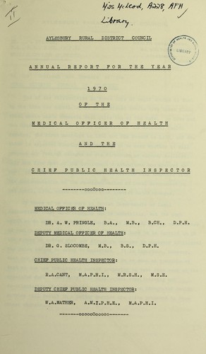 Cover for [Report 1970]