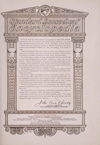 Cover for Standard loose-leaf encyclopedia ...