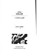 Cover for Arthur Miller, a reference guide