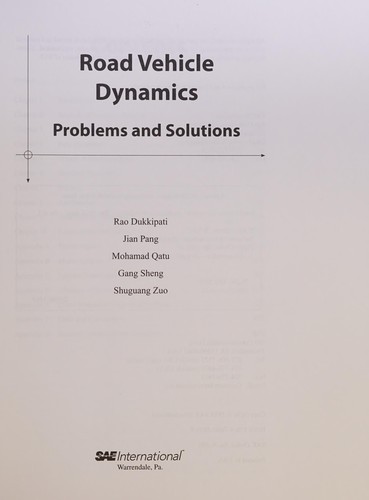 Cover for Road vehicle dynamics