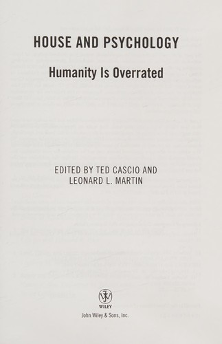 Cover for House and psychology