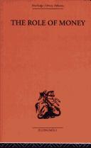 Cover for Role of Money