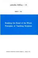 Cover for Breaking the bread of the word