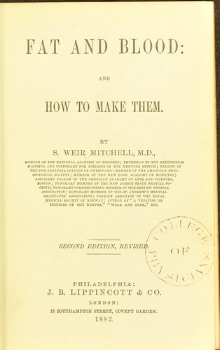 Cover for Fat and blood