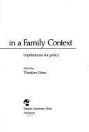 Cover for Teenage pregnancy in a family context
