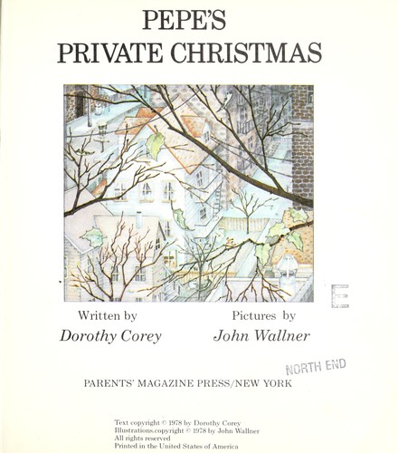 Cover for Pepe's private Christmas