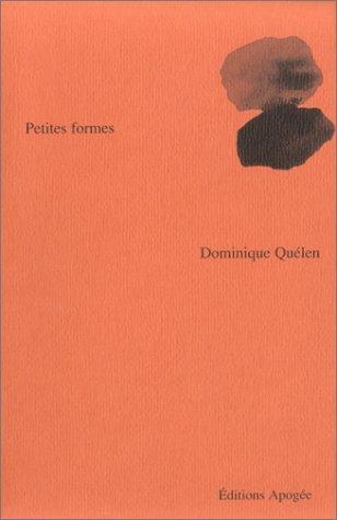 Cover for Petite formes