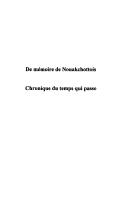 Cover for De mémoire de Nouakchottois