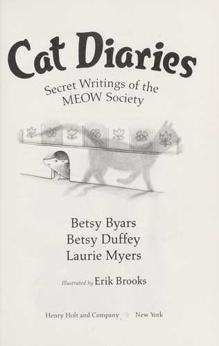 Cover for Cat diaries : secret writings of the MEOW Society