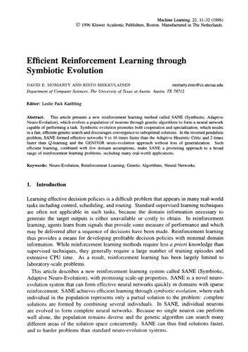 Cover for Recent advances in reinforcement learning