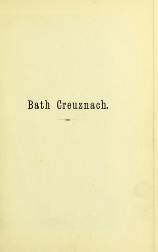 Cover for Bath Creuznach