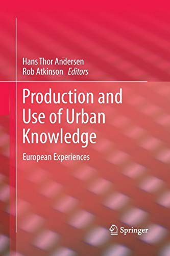 Cover for Production and Use of Urban Knowledge