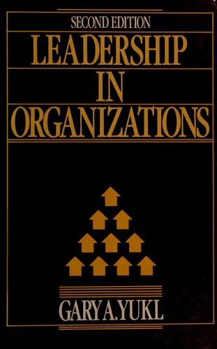 Cover for Leadership in organizations