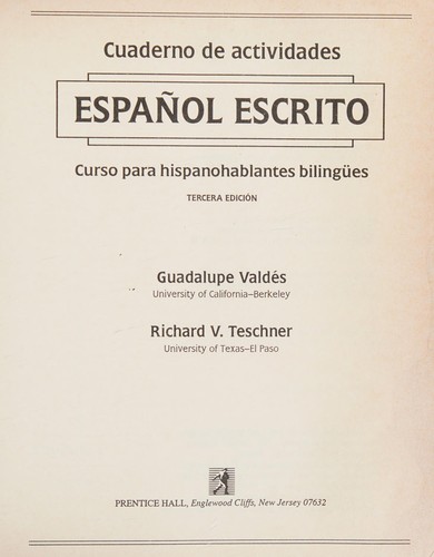 Cover for Cuaderno De Actividad