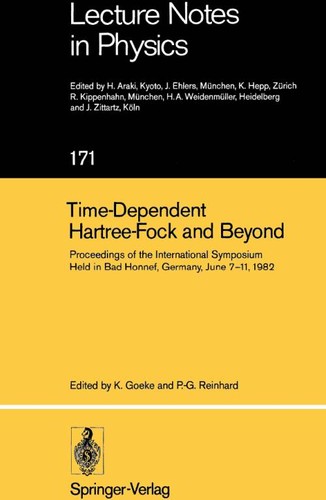 Cover for Time-Dependent Hartree-Fock and Beyond