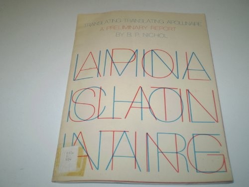 Cover for Translating Translating Apollinaire