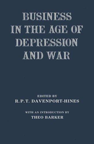 Cover for Business in the age of depression and war