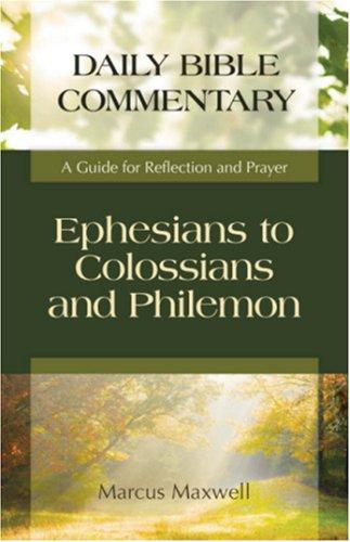 Cover for Ephesians to Colossians and Philemon