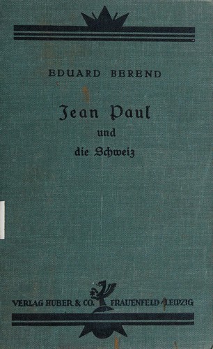 Cover for Jean Paul und die Schweiz