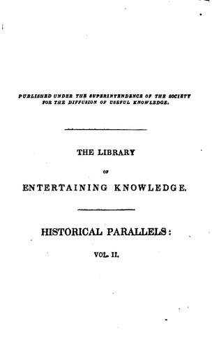 Cover for Historical Parallels