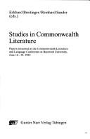 Cover for Studies in Commonwealth Literature