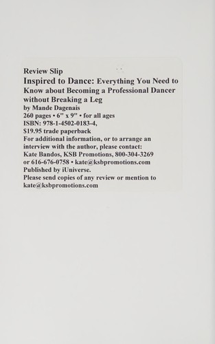 Cover for Inspired to dance