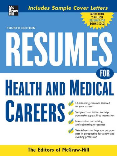 Cover for Resumes for Health and Medical Careers