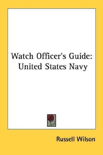 Cover for Watch Officer's Guide