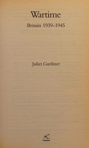 Cover for Wartime