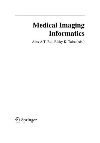 Cover for Medical imaging informatics