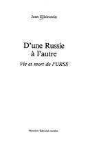 Cover for D'une Russie à l'autre