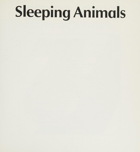 Cover for Sleeping animals
